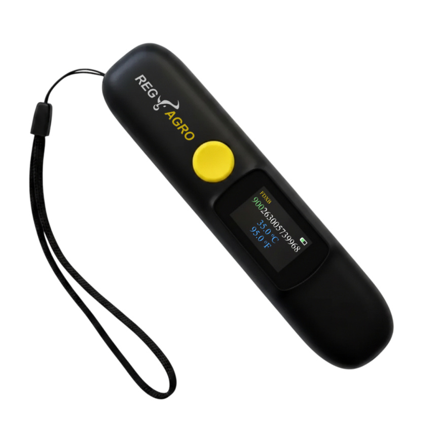 Сканер для считывания микрочипов с температурным датчиком, Bluetooth, 134.2 kHz, FDX-B фото 1